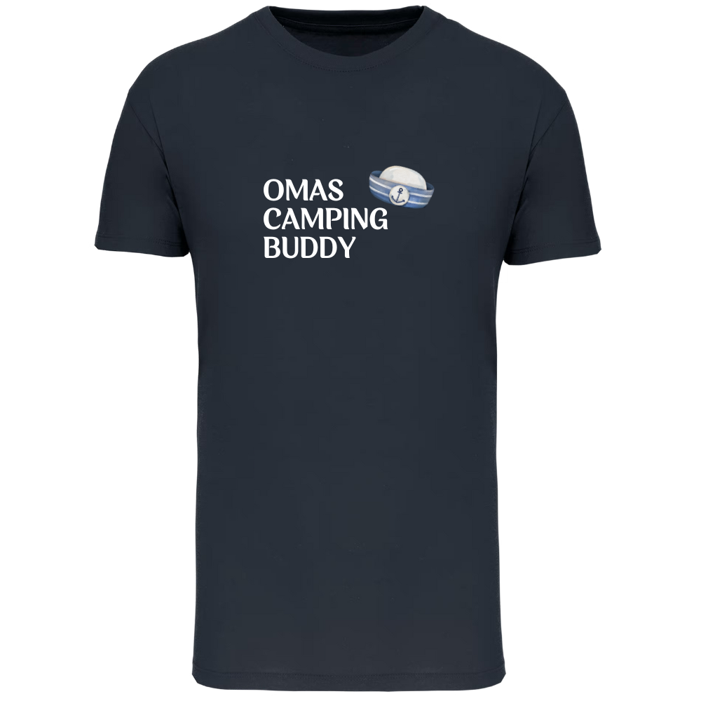 Kinder T-Shirt - Omas Camping Buddy & Hut