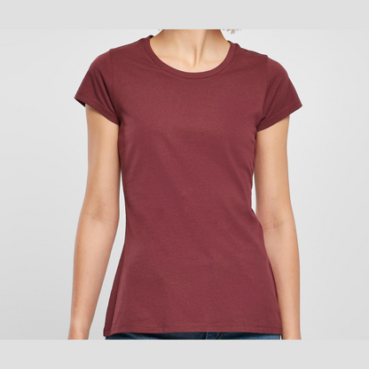 T-Shirt Damen - Kirschrot